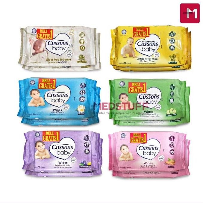 Cussons Baby Wipes Tissue Basah Cusson Tissu Basah Bayi