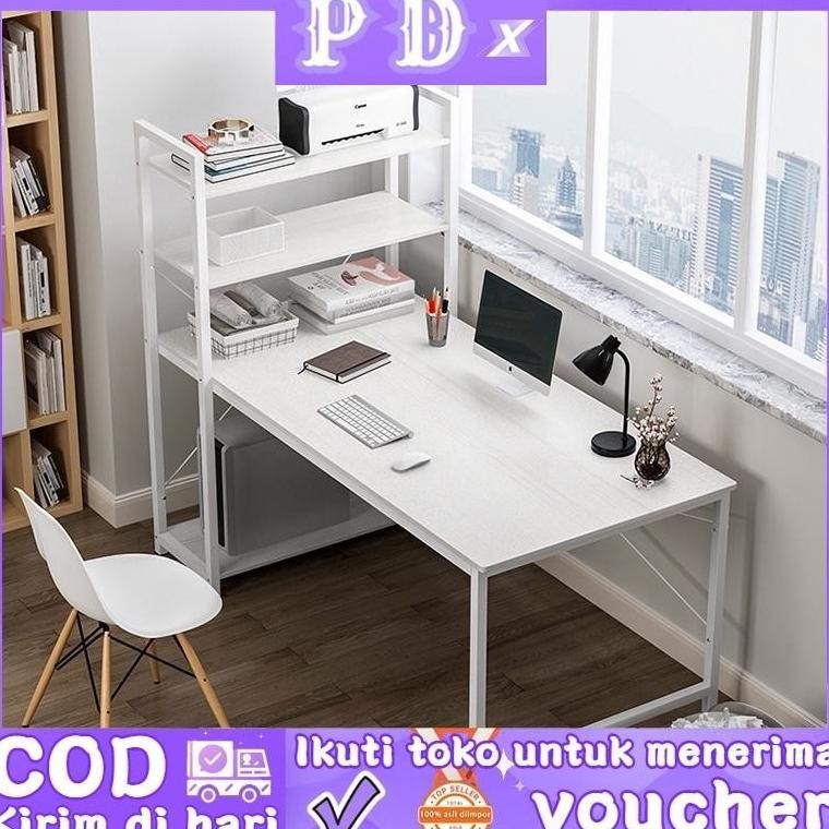 Meja Komputer/Meja belajar/meja kantor/meja pc/Meja 1 Meter/lemari meja belajar(H table)