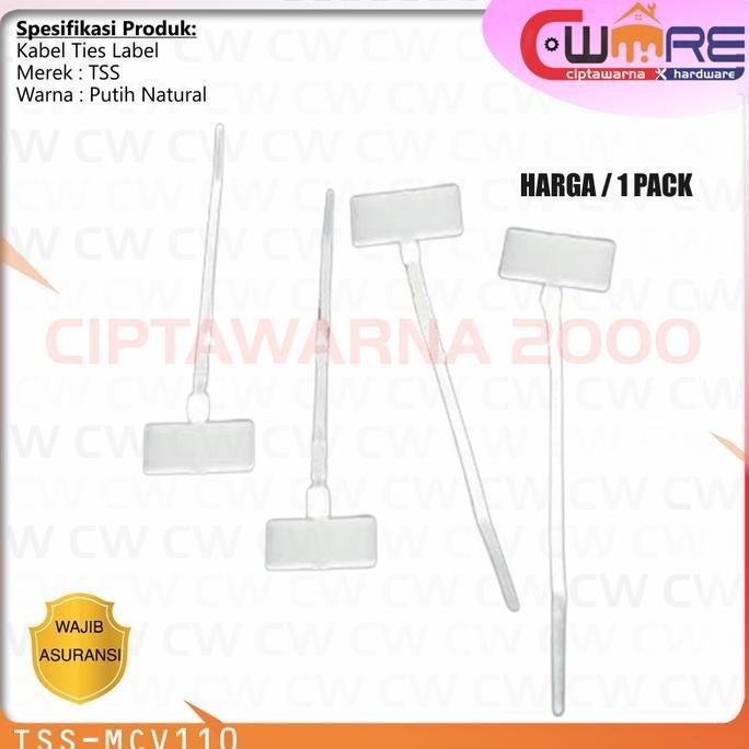 

~^~^~^] Maker TIE Pengikat Kabel label 10cm X 3mm / Cable Ties Label name tag