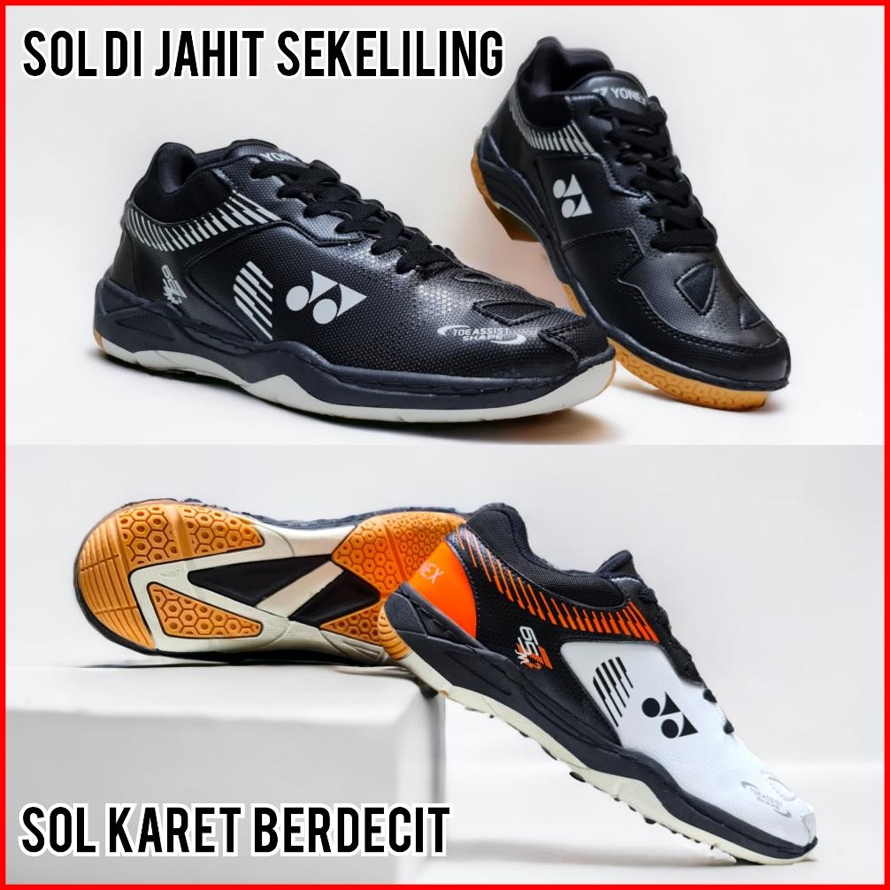 SEPATU BADMINTON PRIA WANITA SOL KARET BERDECIT ANTI SLIP / SEPATU OLAH RAGA BULU TANGKIS