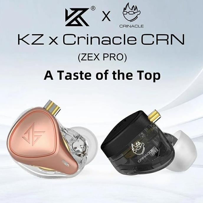 sale kz zex pro mic electrostatic+dynamic+balanced earphone kz crn crinacle