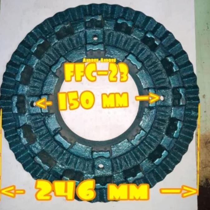 FFC23 Gigi Pintu Gilingan Saringan Tepung Diskmill FFC-23 FFC 23