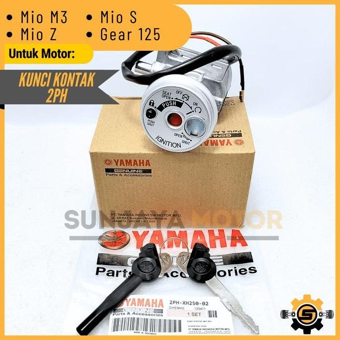 Kunci Kontak Set 2PH Keyset Original Yamaha Mio M3 Mio Z Mio S Gear 125 Kunci Motor 1 Set Key Set Ko