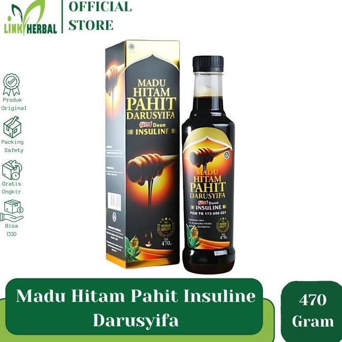 

BARU MADU HITAM PAHIT PLUS PROPOLIS DAUN INSULINE 470 GRAM ORIGINAL I MHP INSULIN DARUSYIFA