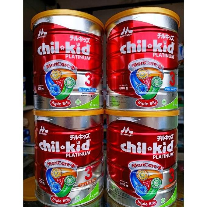 

BARU MORINAGA CHILKID PLATINUM RASA VANILA/MADU UKURAN 800GR UNTUK USIA 1-3TAHUN