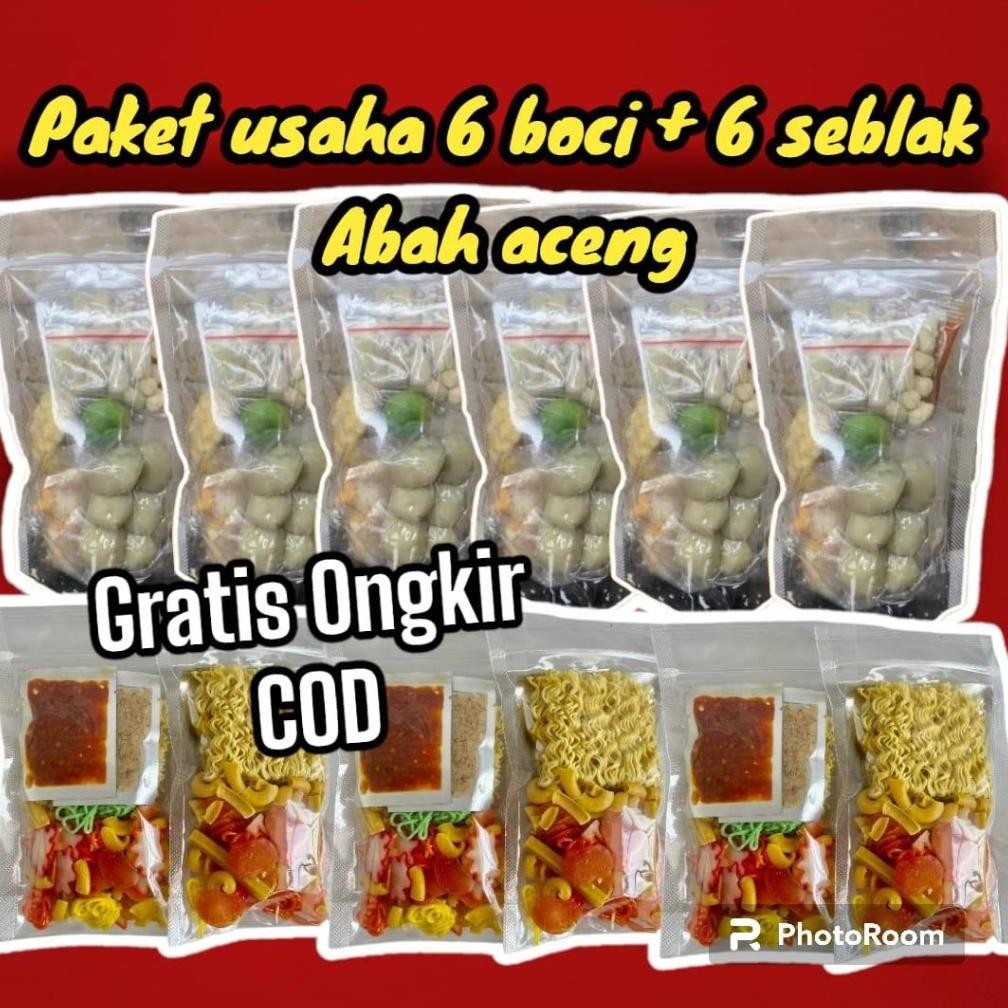 Mix 6 seblak Instan 6 baso aci garut abah aceng