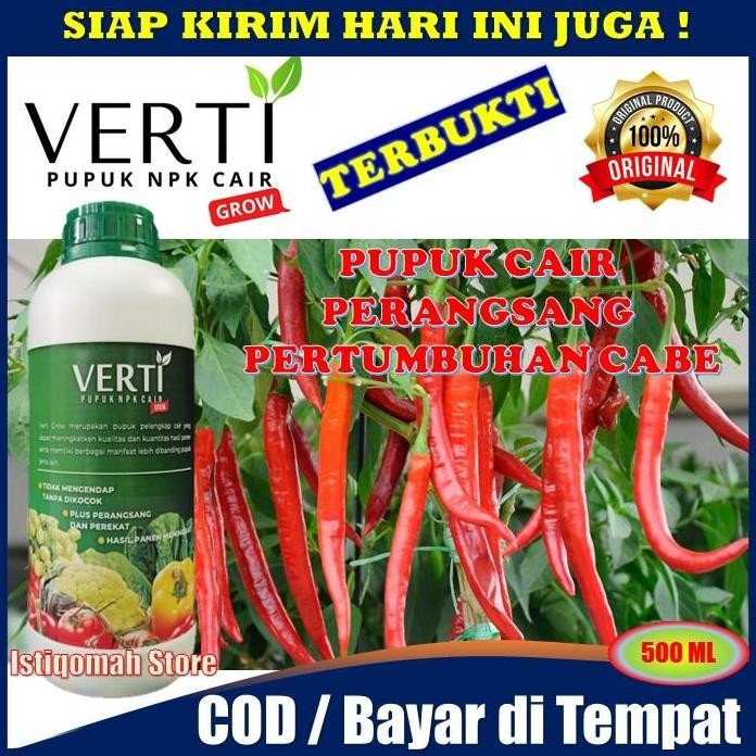 

Terlaris Verti Grow 500Ml Pupuk Npk Cair Untuk Pertumbuhan Tanaman Cabe Cabai