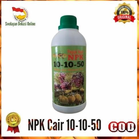

Terlaris Pupuk Npk 10 10 50/Pupuk Khusus Buah Npk Cair 10-10-50/Pupuk Npk