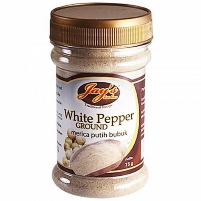 

Baru Jay'S White Pepper Ground | Lada Putih Bubuk Jays 75 Gram