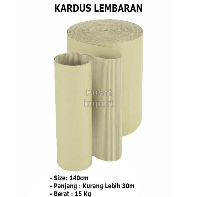 

TERMURAH - Single Face 140 Cm Kardus Roll Lembaran Gulungan Corrugated Gelombang