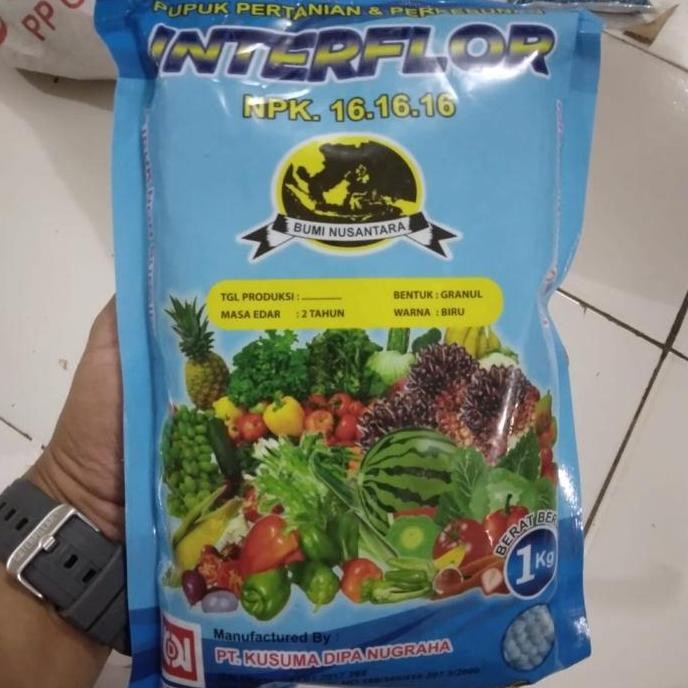 

Terlaris Pupuk Npk 16 16 1Kg Kemasan Pabrik Interflor Termurah Grosir