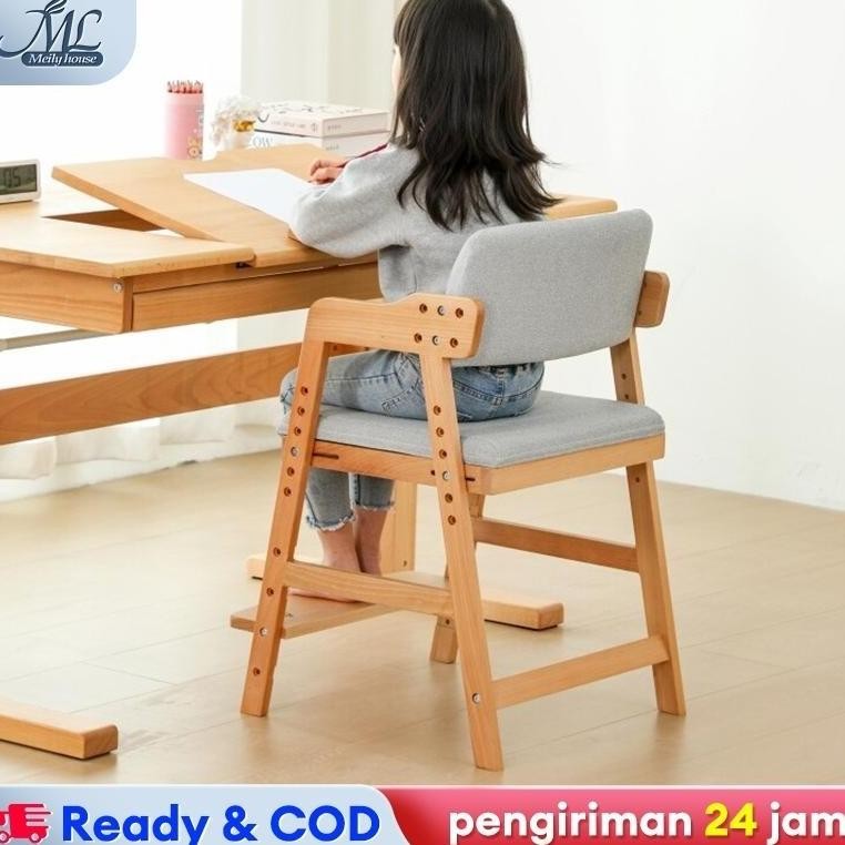 100% Kayu PadatKursi Belajar Anak Kursi Menulis Yang Bisa Disesuaikan Kursi Menulis Siswa Kursi Stud