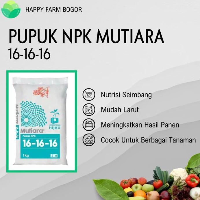 

Terlaris Pupuk Npk Mutiara 16 16 16 Repack 100% Original