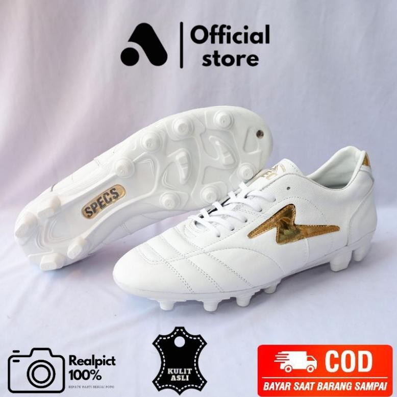 sepatu bola specs bahan kulit asli kangguru 100% realpict free kaos kaki