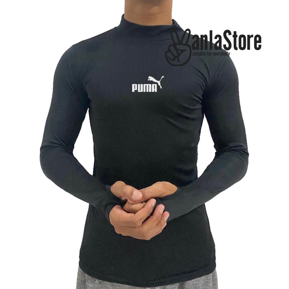 Baselayer Manset Pria Lengan Panjang , Manset Olahraga Pria Baju Gym