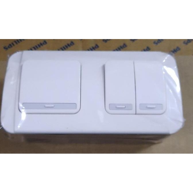 Promo Saklar Engkel Seri 3Gang Galeo Snow White G26162 - Broco COD