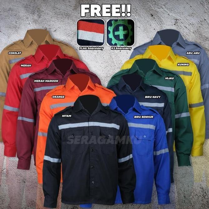 Wearpack Safety Werpack Atasan Kemeja Baju Kerja Murah Seragamku