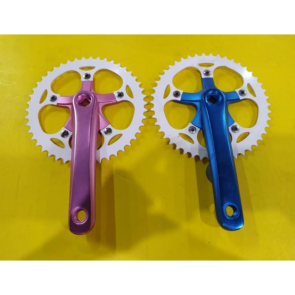 Crank Single Speed 46T Original Crank Sepeda Fixie Seli Minivelo