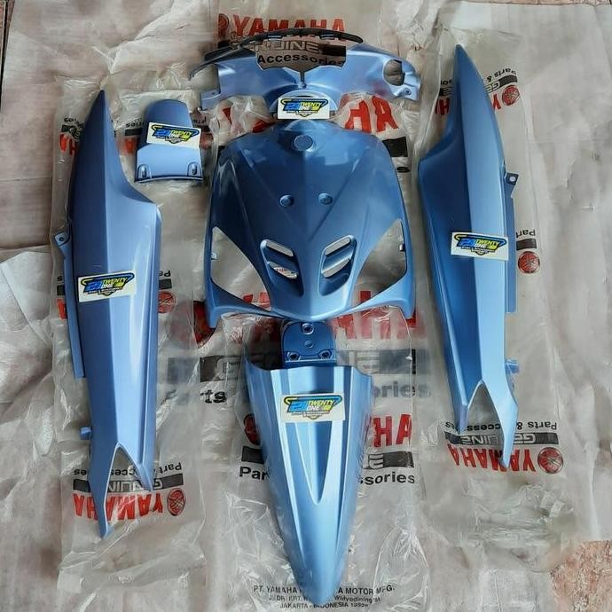cover body bodi halus fullset mio sporty biru langit muda telur asin murah