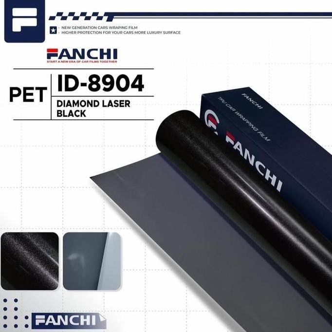 

Promo 50CM Sticker FANCHI ID-8904 LS904 Diamond Laser Black PET per 50CM COD