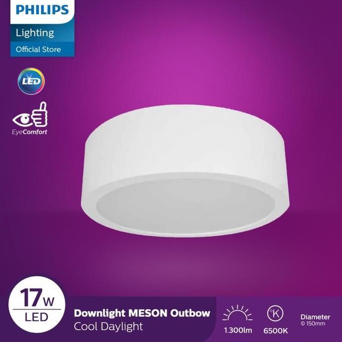 tersedia lampu downlite/light panel led meson 17w ob/outbow philips