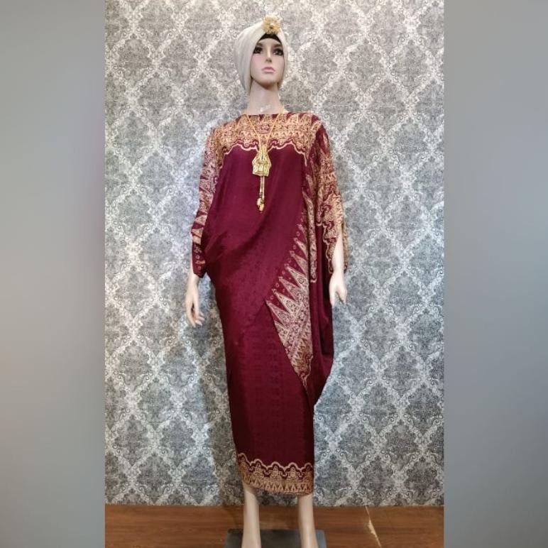 Ready Set Rok Batik Viscose Silk Premium - Stelan Rok Pesta Batik Handstamp