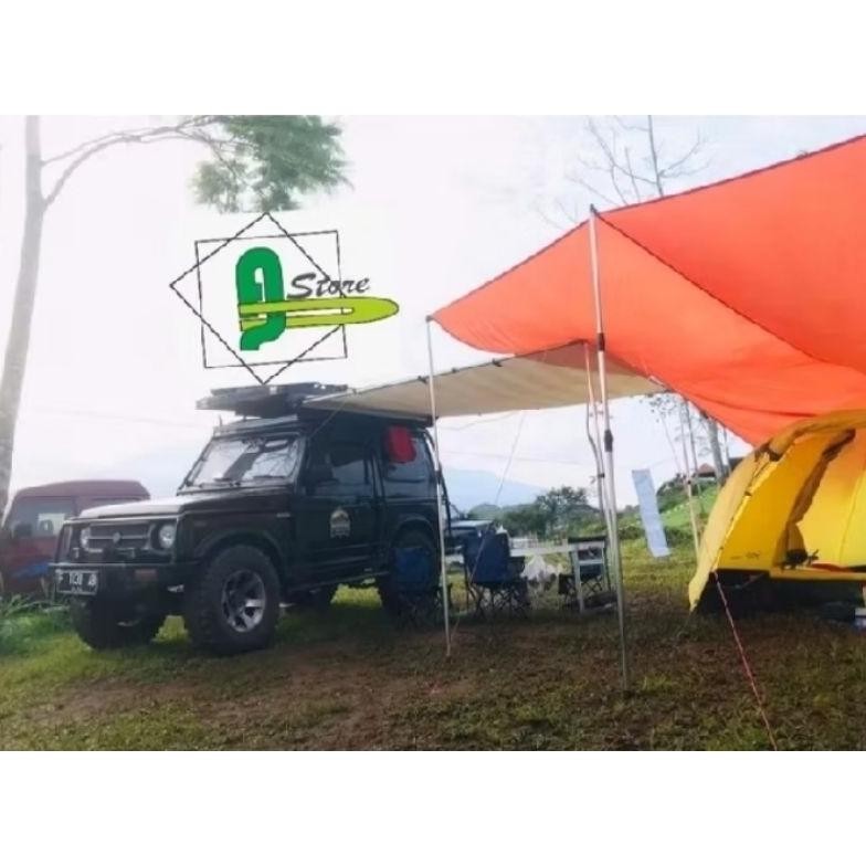 Tiang flysheet/Teleskopik/Stainless/ Alumunium/Tiang