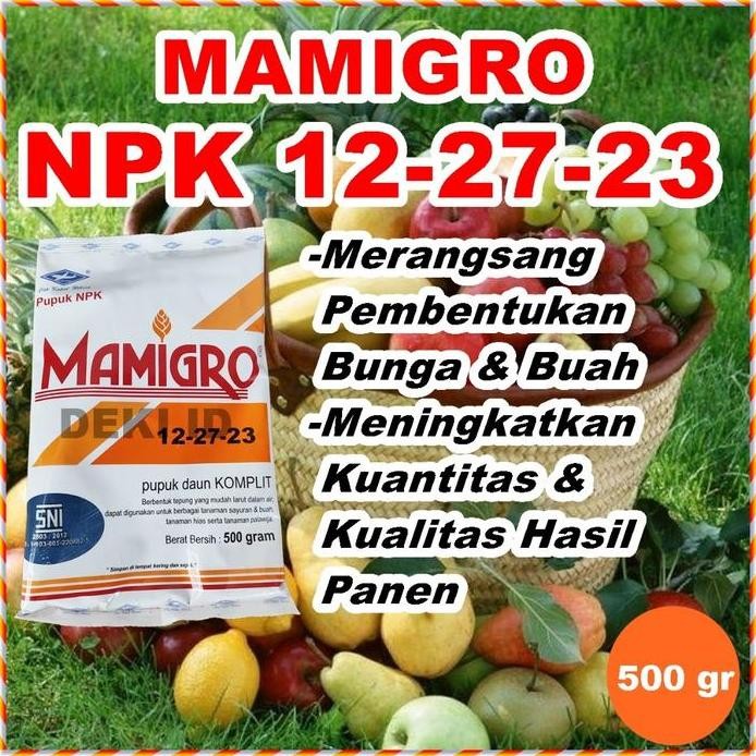 

Terlaris Mamigro Orange 500 Gr Pupuk Npk 12-27-23 Nutrisi Pembuahan Tanaman Kemasan Pabrik
