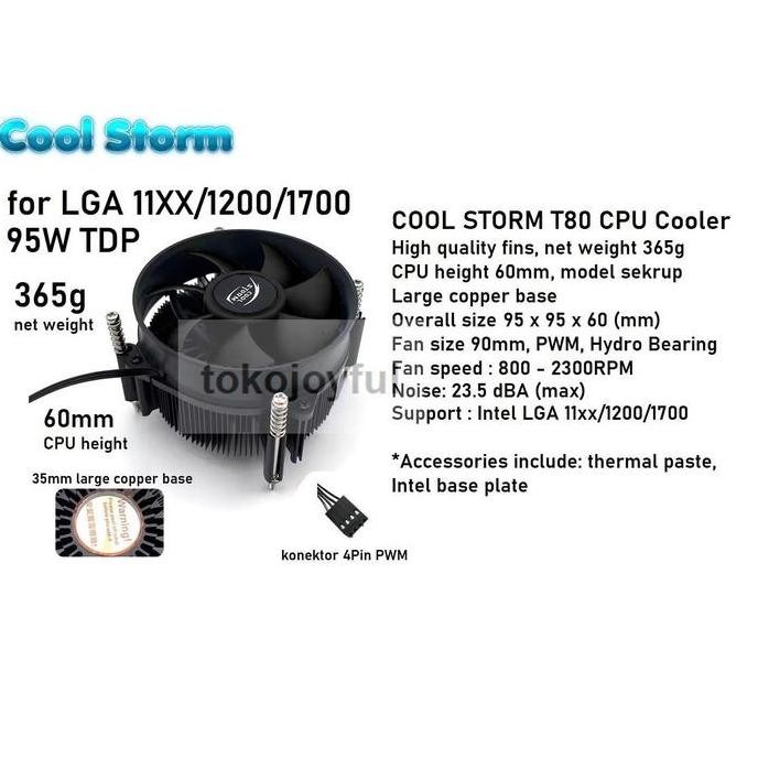 TERMURAH - HSF CPU Cooler Original Intel LGA 11xx / 1200 Tembaga Core i5 i7