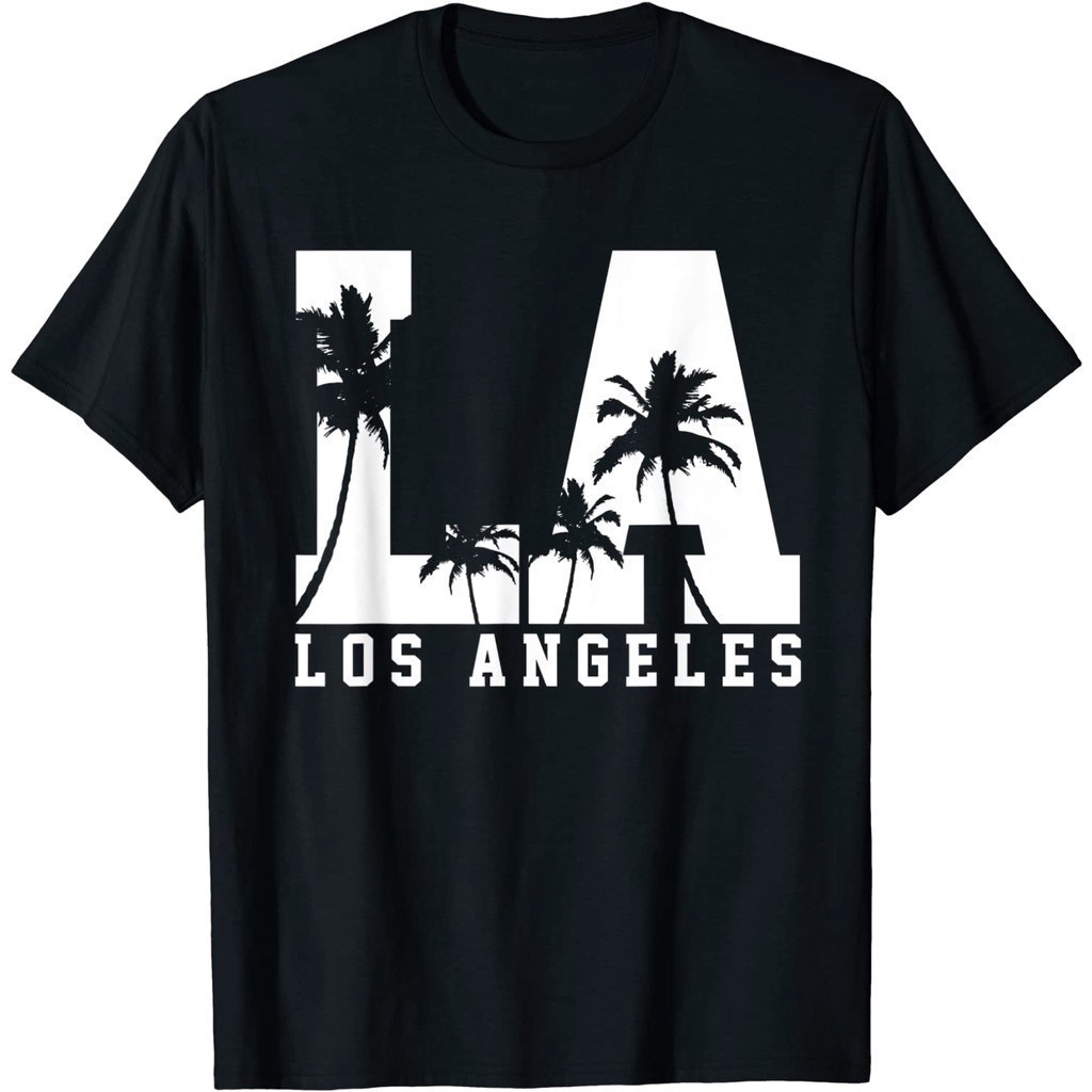 Baju Kaos Los Angeles LA California T-Shirt Premium Cotton Combed 24s Original 100% | Pinky Project