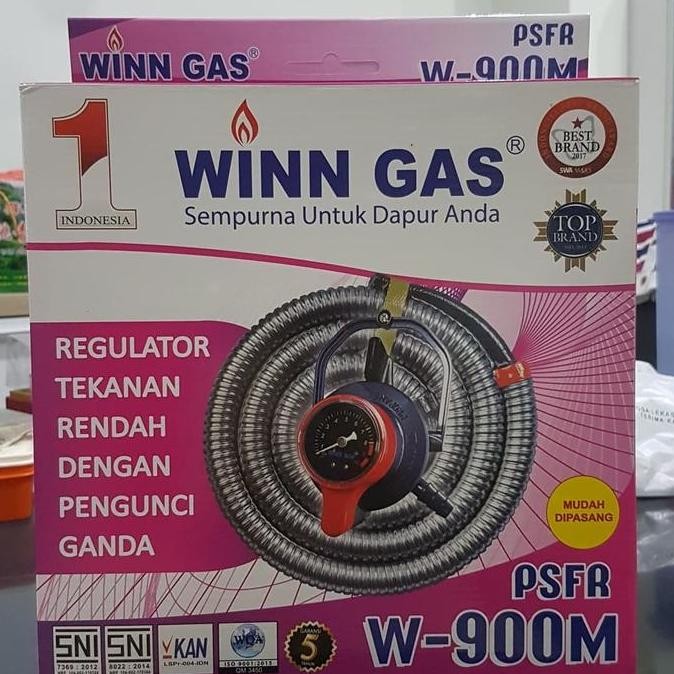 Paket Selang Gas + Regulator Psfr W-900M W900M W 900 M W 900M Winn Gas