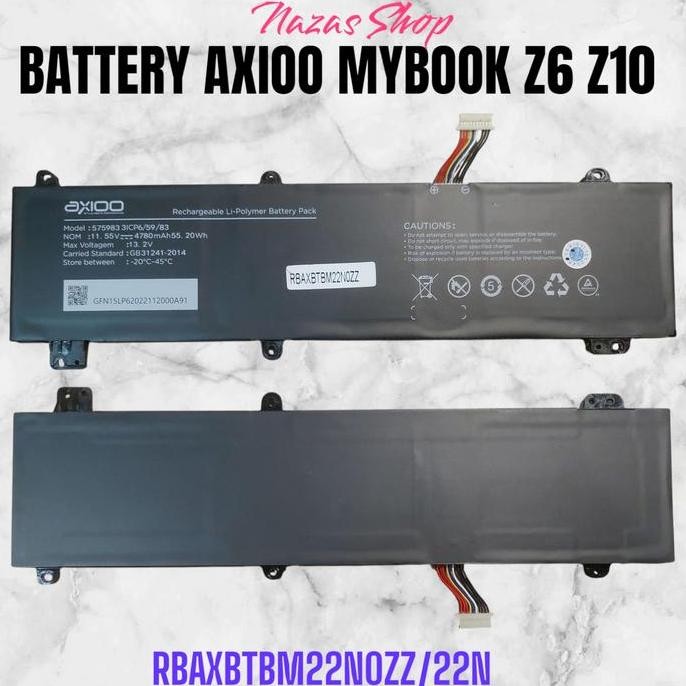 Battery Baterai Axioo Mybook Z6 Z10 Original Axioo (22N)