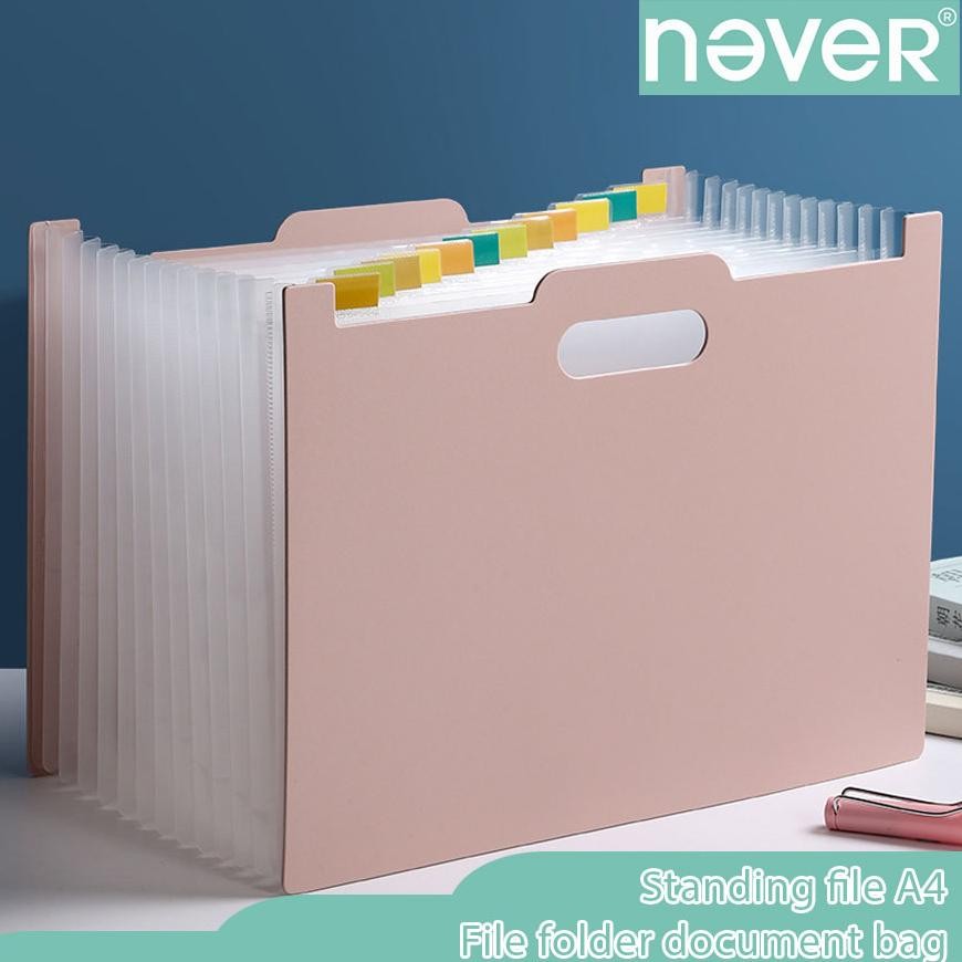 

Ready Never Offiicial- Tempat File Standing A4 File Folder Document Bag/ Tas Dokumen File 13 Sekat