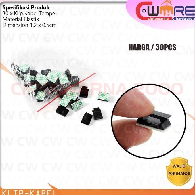 

*****] Penjepit Kabel - Klip tempel perekat kuat - Klip Penjepit Holder Jepit