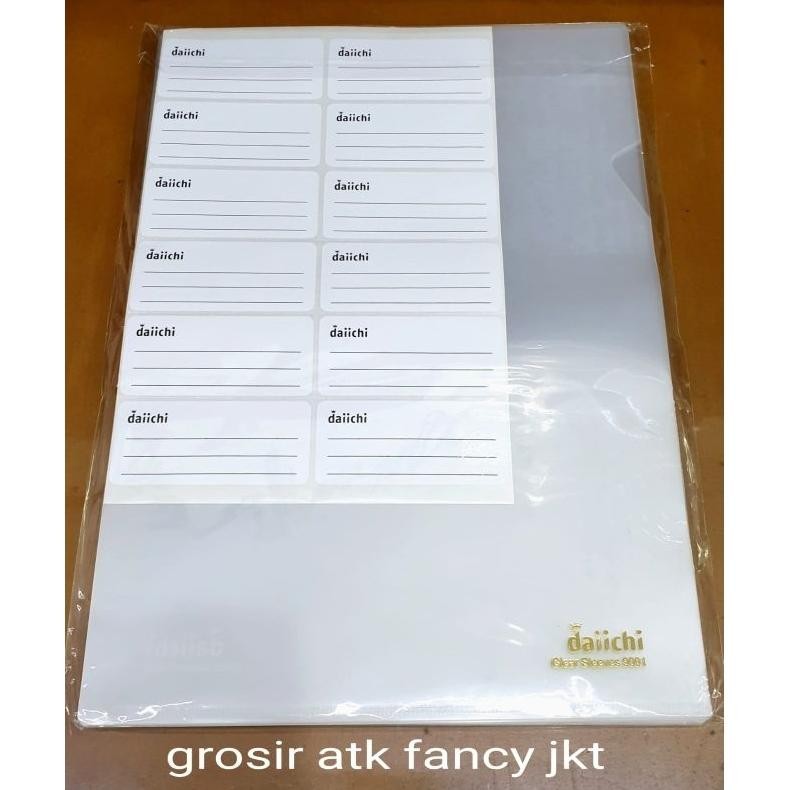 

Ready ( 12 Buah ) Map L Daichi Bening / Clear Sleeves Transparan A4 Daiichi 9001