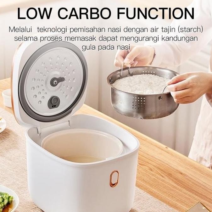 TERBARU - Mecoo Rice Cooker Low Carbo Low Watt