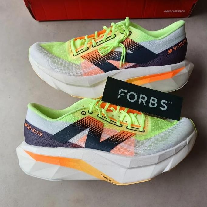 New Balance Fuelcell Sc Elite V4 White Lime Mango || Green Orange