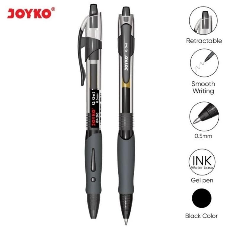 

Ready ( 12 Buah ) Gp 265 Pulpen Pen Pena Gel Joyko Gp-265 Nt An Q Gel 0.5 Mm