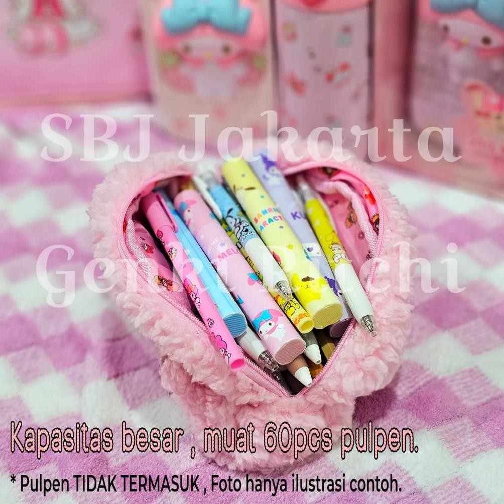 

Ready Tempat Pensil Kotak Pensil Multifungsi Softcase Sanrio Melody Piano Lux Kapasitas Besar