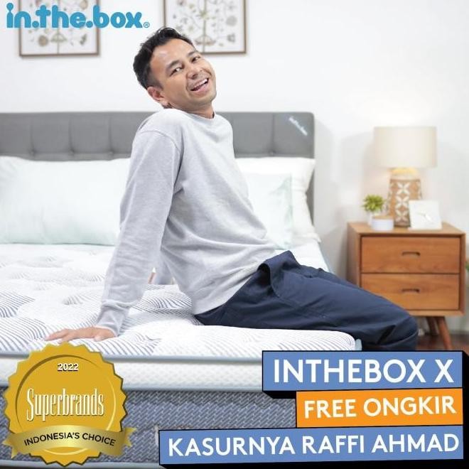 Kasur Springbed INTHEBOX X Ukuran 160x200 (Queen) - FREE BANTAL