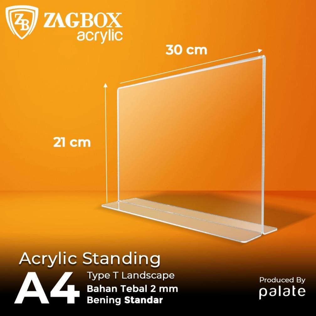 

Ready Acrylic Tent Holder A4 T / Akrilik A4 T Landscape / A4 T / Acrilic 2Mm - Standar