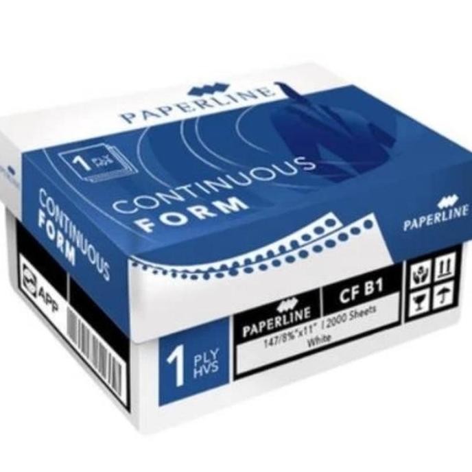 

kertas computer 1 ply (B1) 14 7/8 x 11/CF paperline besar 1 ply