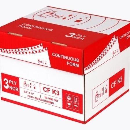 

Continuous Form 3 ply 9,5/2 x 11/2 bagi 4 Hi Print (Wartel)