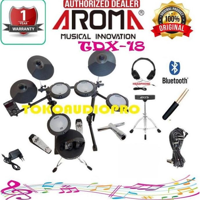 Sale Drum Aroma Tdx18 Drum Elektrik Aroma Tdx-18 Paket Drum Elektrik