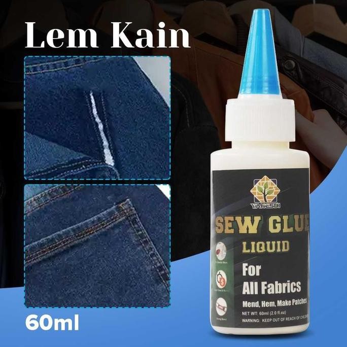 

Promo YAHESDI Cairan Liquid Lem Perekat Kain Kulit Sew Glue 60ml - VS255 COD