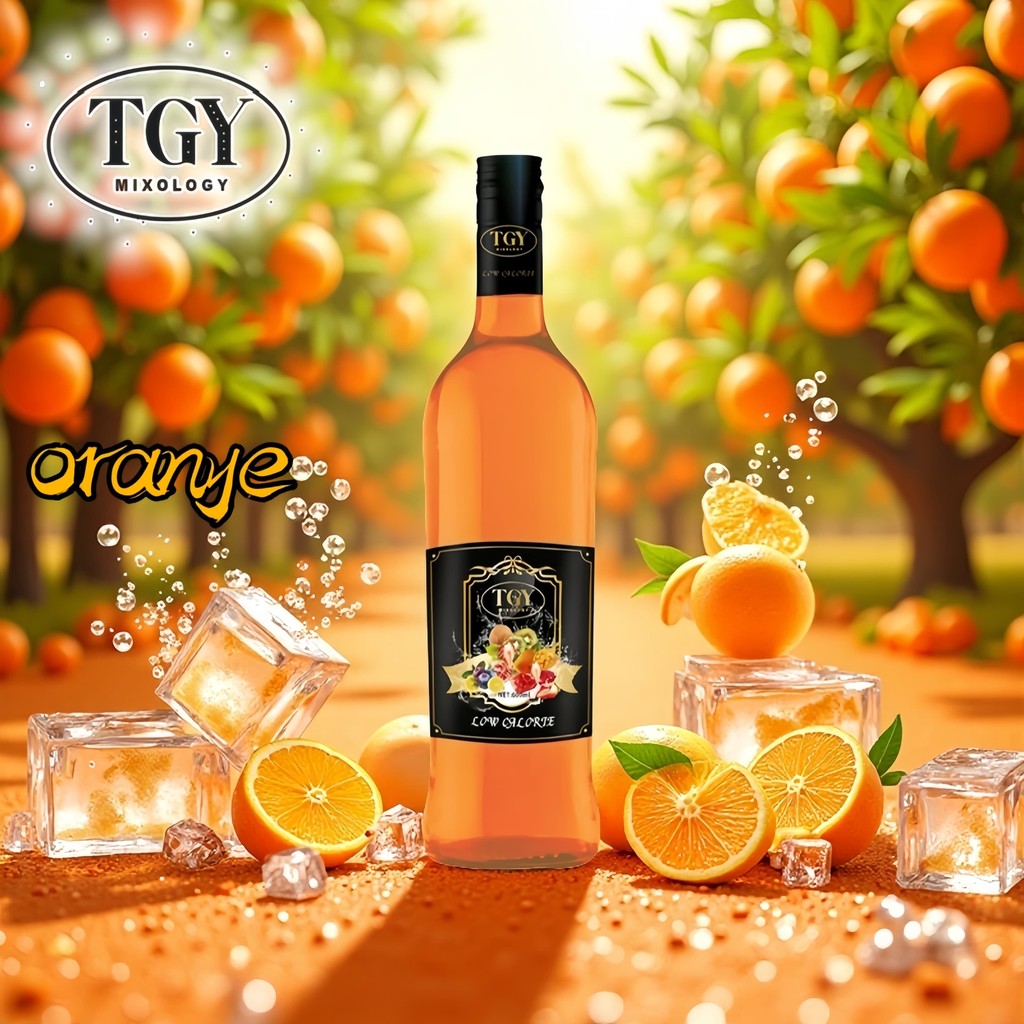

TGY MIXOLOGY Sirup Cair Konsentrat Minuman Jeruk - HALAL - 750 mL - Orange Syrup