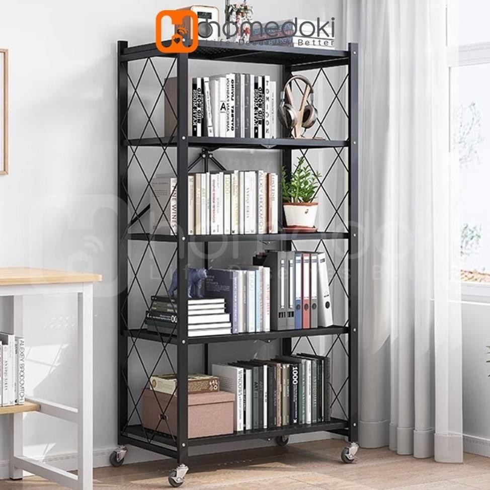 Rak Besi Lipat/Rak Sunsun Besi/Rak Besi Siku 5 Susun/Rak Besi Susun 5 Tingkat