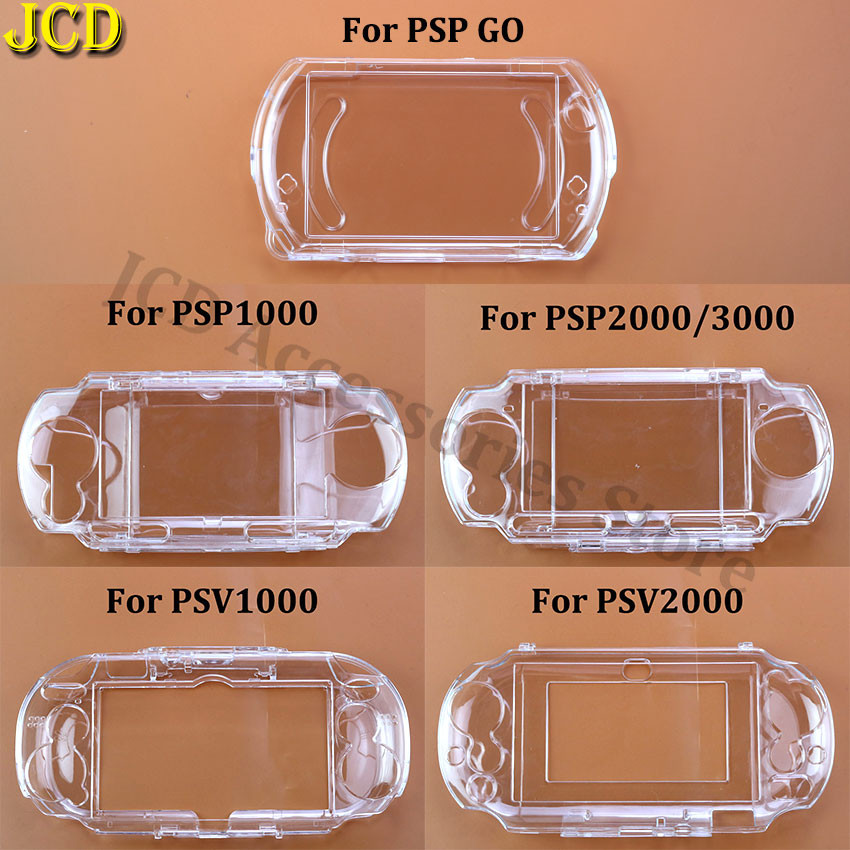 JCD Plastik Bening Kristal Pelindung Hard Shell Skin Case Cover Untuk PS Vita PSV PSP GO 1000 2000 3