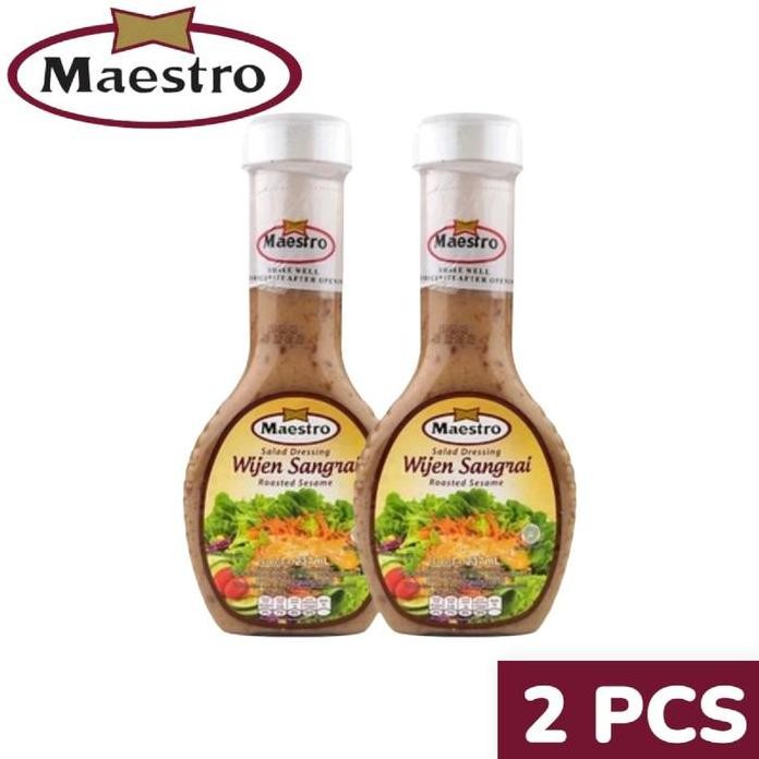 

Terlaris Paket 2Pcs Salad Sayur Rasa Wijen Sangrai 237 Ml X2 - Maestro Salad Dressing Bahan Selai