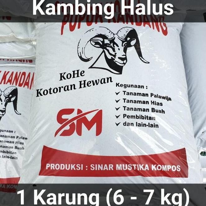 

Terlaris Pupuk Kandang Kambing Organik Halus (8 - 10 Kg), Go-Jek Grab Only